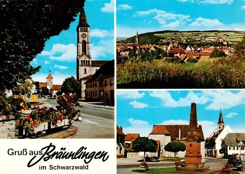 AK / Ansichtskarte 73927367 Braeunlingen Kirche Panorama Monument