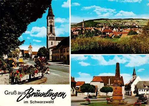 AK / Ansichtskarte  Braeunlingen Kirche Panorama Monument