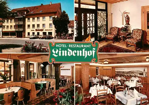 AK / Ansichtskarte 73927370 Braeunlingen Hotel Restaurant Lindenhof Gastraeume