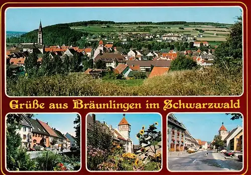 AK / Ansichtskarte 73927381 Braeunlingen Panorama Ortspartien