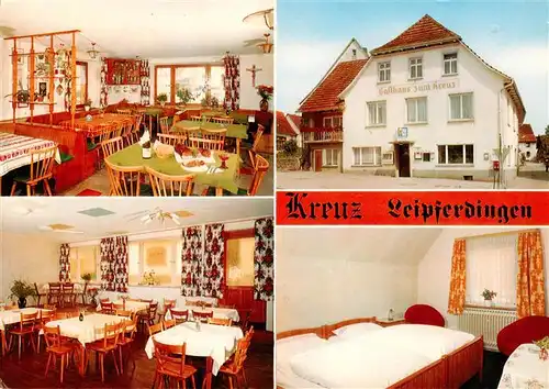 AK / Ansichtskarte 73927388 Leipferdingen Gasthaus Zum Kreuz Gastraeume Zimmer