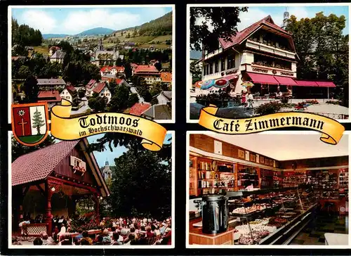 AK / Ansichtskarte  Todtmoos Cafe Zimmermann Terrasse Kuchentheke