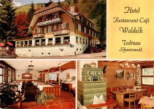 AK / Ansichtskarte 73927410 Todtnau Hotel Restaurant Waldeck Gastraeume