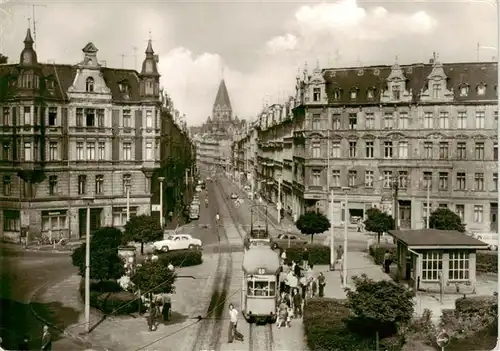 AK / Ansichtskarte  Strassenbahn_Tramway-- Goerlitz Brautwiesenplatz