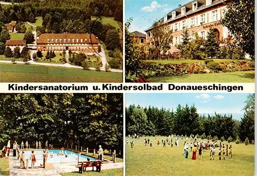 AK / Ansichtskarte  Donaueschingen Kindersanatorium und Kindersolbad Freibad