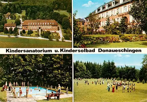 AK / Ansichtskarte  Donaueschingen Kindersanatorium Kindersolbad Schwimmbad Panorama