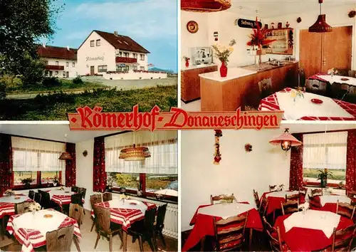 AK / Ansichtskarte 73927512 Donaueschingen Roemerhof Gastraeume