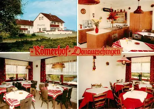AK / Ansichtskarte 73927515 Donaueschingen Roemerhof Gastraeume