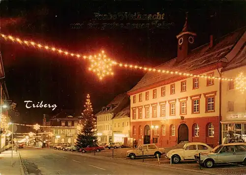 AK / Ansichtskarte  Triberg Stadtzentrum zur Weihnachtszeit