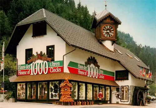 AK / Ansichtskarte 73927559 Triberg Haus der 1000 Uhren Weisser Uhren Kuckucksuhren