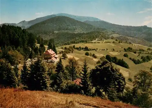 AK / Ansichtskarte 73927587 Neuenweg Gasthof Pension Haldenhof Fliegeraufnahme