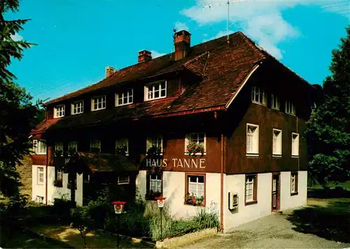 AK / Ansichtskarte 73927615 Todtmoos Hotelpension Haus Tanne