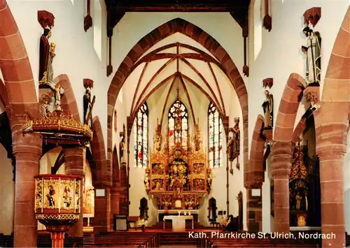 AK / Ansichtskarte  Nordrach Kath Pfarrkirche St Ulrich Inneres