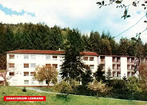 AK / Ansichtskarte 73927621 Nordrach Sanatorium Lehmann