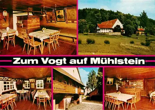 AK / Ansichtskarte  Nordrach Gasthaus Zum Vogt auf Muehlstein Gastraeume