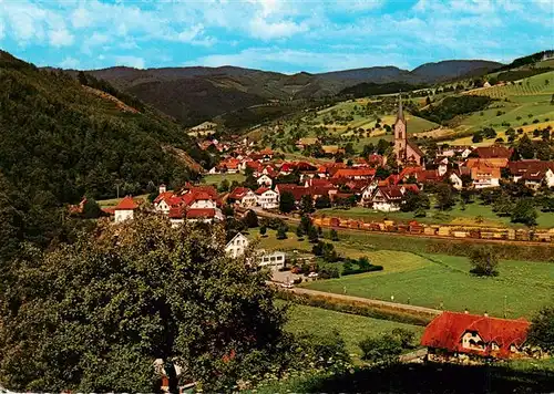 AK / Ansichtskarte  Oberharmersbach Panorama Gasthof Pension Freihof