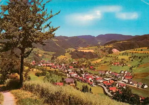 AK / Ansichtskarte  Oberharmersbach Panorama Gasthof Pension Posthoernle