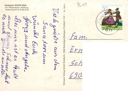 AK / Ansichtskarte  Muehlenbach_Wolfach_Kinzigtal_Baden Sanatorium Roter Buehl 