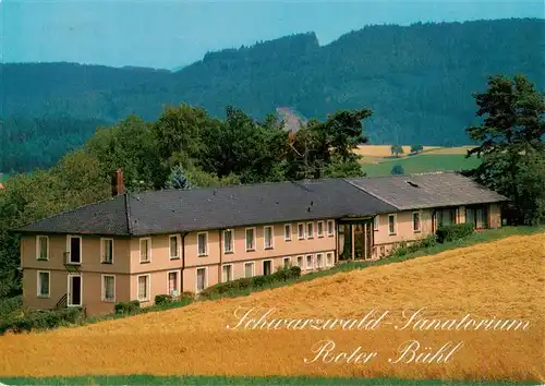 AK / Ansichtskarte 73927679 Muehlenbach_Wolfach_Kinzigtal_Baden Schwarzwaldsanatorium Roter Buehl