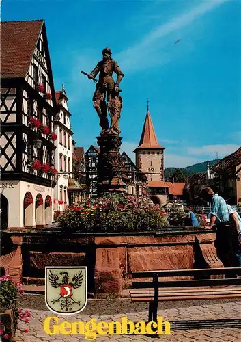 AK / Ansichtskarte  Gengenbach Marktplatz Brunnen Obertor