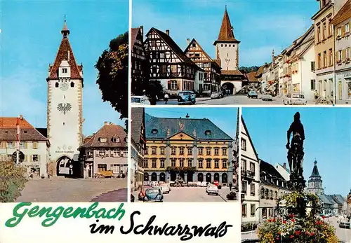 AK / Ansichtskarte 73927720 Gengenbach Marktplatz Brunnen Obertor Rathaus