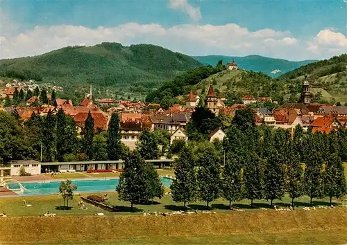 AK / Ansichtskarte  Gengenbach Freibad Panorama