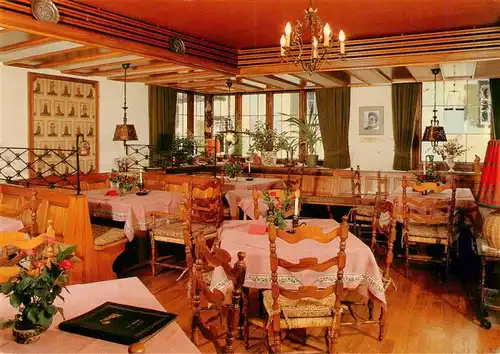 AK / Ansichtskarte 73927737 Gengenbach Hotel Reichsstadt Gaststube