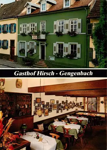 AK / Ansichtskarte  Gengenbach Gasthof Hirsch Gastraum