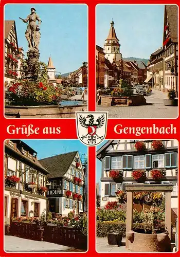 AK / Ansichtskarte  Gengenbach Marktplatz Brunnen Obertor Ortspartien