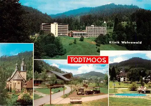 AK / Ansichtskarte  Todtmoos Klinik Wehrawald Kirche Panorama Park