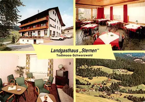 AK / Ansichtskarte 73927814 Schwarzenbach_Todtmoos Landgasthaus Sternen Gastraeume Panorama