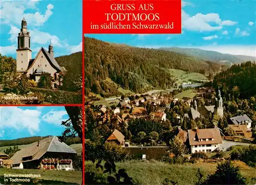 AK / Ansichtskarte  Todtmoos Wallfahrtskirche Schwarzwaldhaus Panorama