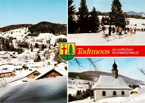 AK / Ansichtskarte 73927835 Todtmoos Winterpanorama Kapelle