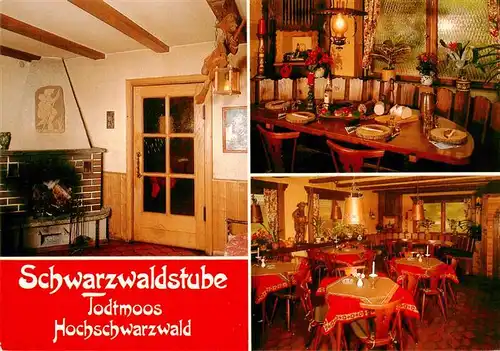 AK / Ansichtskarte 73927844 Todtmoos Schwarzwaldstube Hotel Restaurant Gastraeume