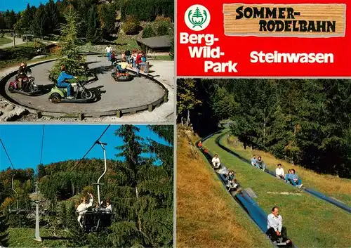 AK / Ansichtskarte 73927872 Todtnau Berg Wild Park Steinwasen Sommerrodelbahn Sessellift