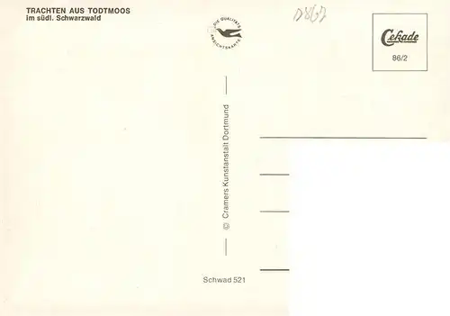 AK / Ansichtskarte  Todtmoos Trachten Panorama
