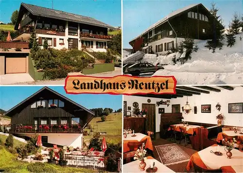 AK / Ansichtskarte  Todtnauberg Landhaus Reutzel Terrasse Gastraum