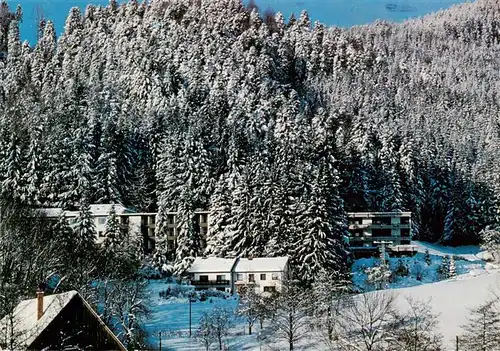 AK / Ansichtskarte  Nordrach Sanatorium Nordrach Kurklinik Luftkurort Schwarzwald Winterpanorama