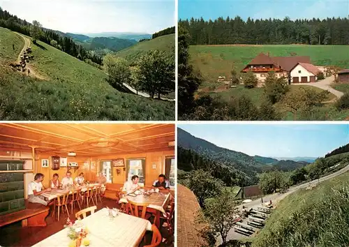 AK / Ansichtskarte 73927949 Oberharmersbach Harkhof Gaststube Landschaftspanorama Schwarzwald