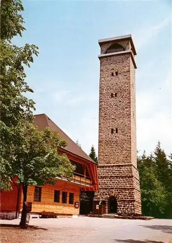 AK / Ansichtskarte 73927950 Oberharmersbach Wanderheim Brandenkopf Schwarzwaldverein Aussichtsturm