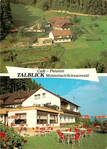 AK / Ansichtskarte 73927954 Muehlenbach_Wolfach_Kinzigtal_Baden Café Pension Talblick im Schwarzwald