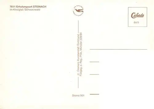 AK / Ansichtskarte  Steinach_Kinzigtal_Schwarzwald Panorama Erholungsort