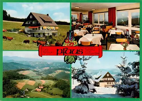AK / Ansichtskarte 73928043 Muehlenbach_Wolfach_Kinzigtal_Baden Café Pension Pfaus Passhoehe Elztal Kinzigtal Schwarzwald