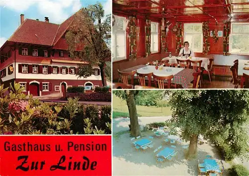 AK / Ansichtskarte 73928046 Oberharmersbach Gasthaus Pension zur Linde Gastraum