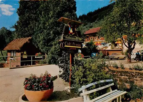 AK / Ansichtskarte  Loecherberg_Oberharmersbach Haus Schwarzwald-Idyll Wegweiser