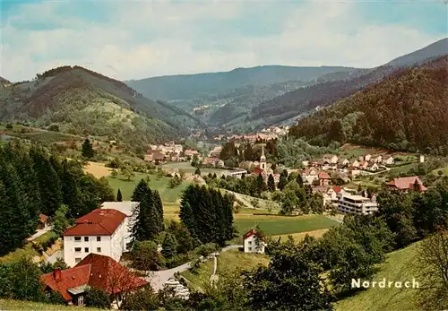 AK / Ansichtskarte  Nordrach Panorama Luftkurort im Schwarzwald mit Sanatorium Lehmann