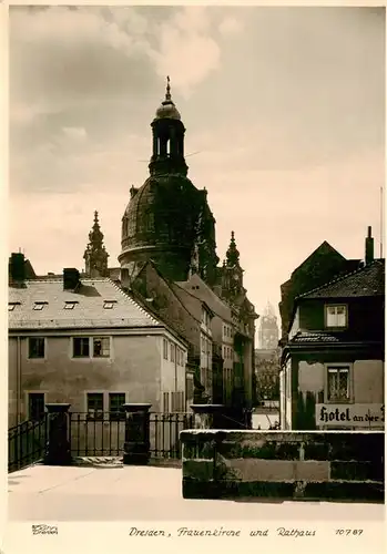 AK / Ansichtskarte  Foto_Hahn_Nr. Nr. 10787 Dresden Frauenkirche Rathaus