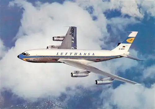 AK / Ansichtskarte 73928119 Flugzeuge_Zivil Lufthansa Boeing Jet 720 B