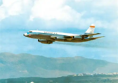 AK / Ansichtskarte  Flugzeuge_Zivil Spantax Convair CV 990 A Coronado