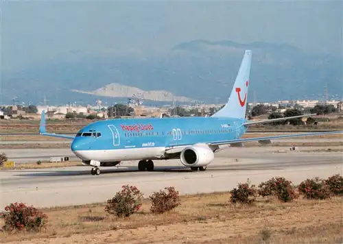 AK / Ansichtskarte  Flugzeuge_Zivil Hapag-Lloyd Boeing 737-800